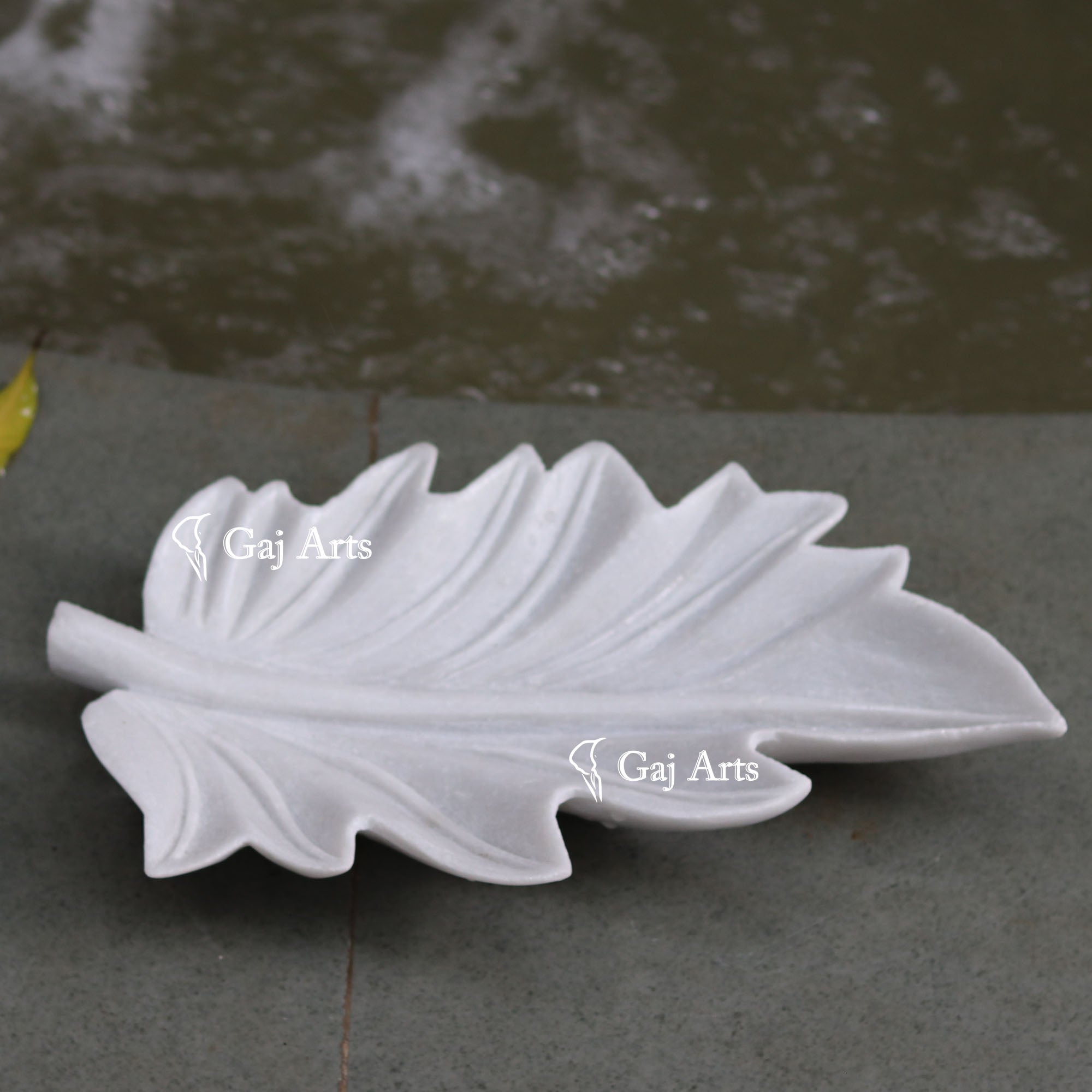 White Marble Premium Flower Bowl | 14 Inch