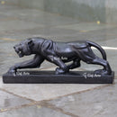Black Marble Panther Sculpture | 24 Inch