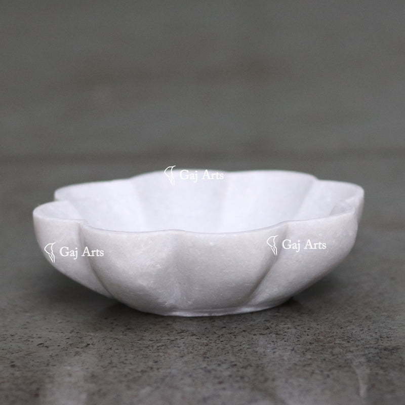 Marble Flower Bowl 5"