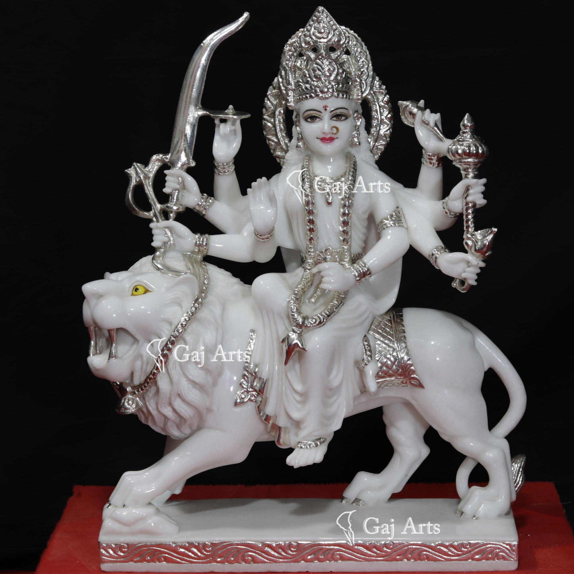Marble Durga Mata Idol | 24 Inch