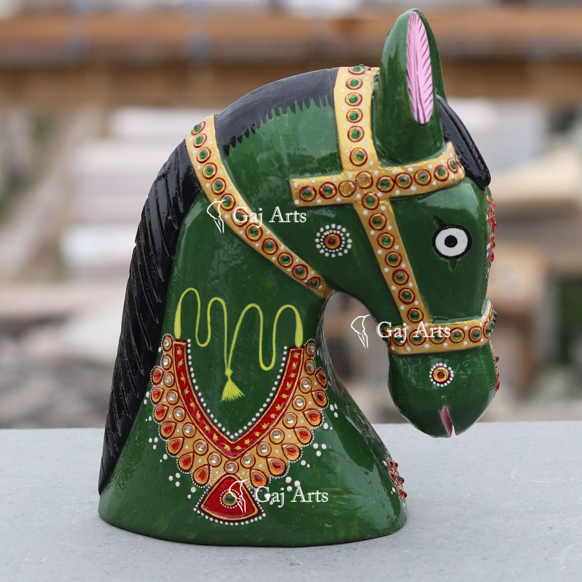 Wooden Horse 8"