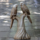 White Marble Parrots| 30 Inch