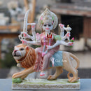 White Marble Durga Maa Idol | 15 Inch