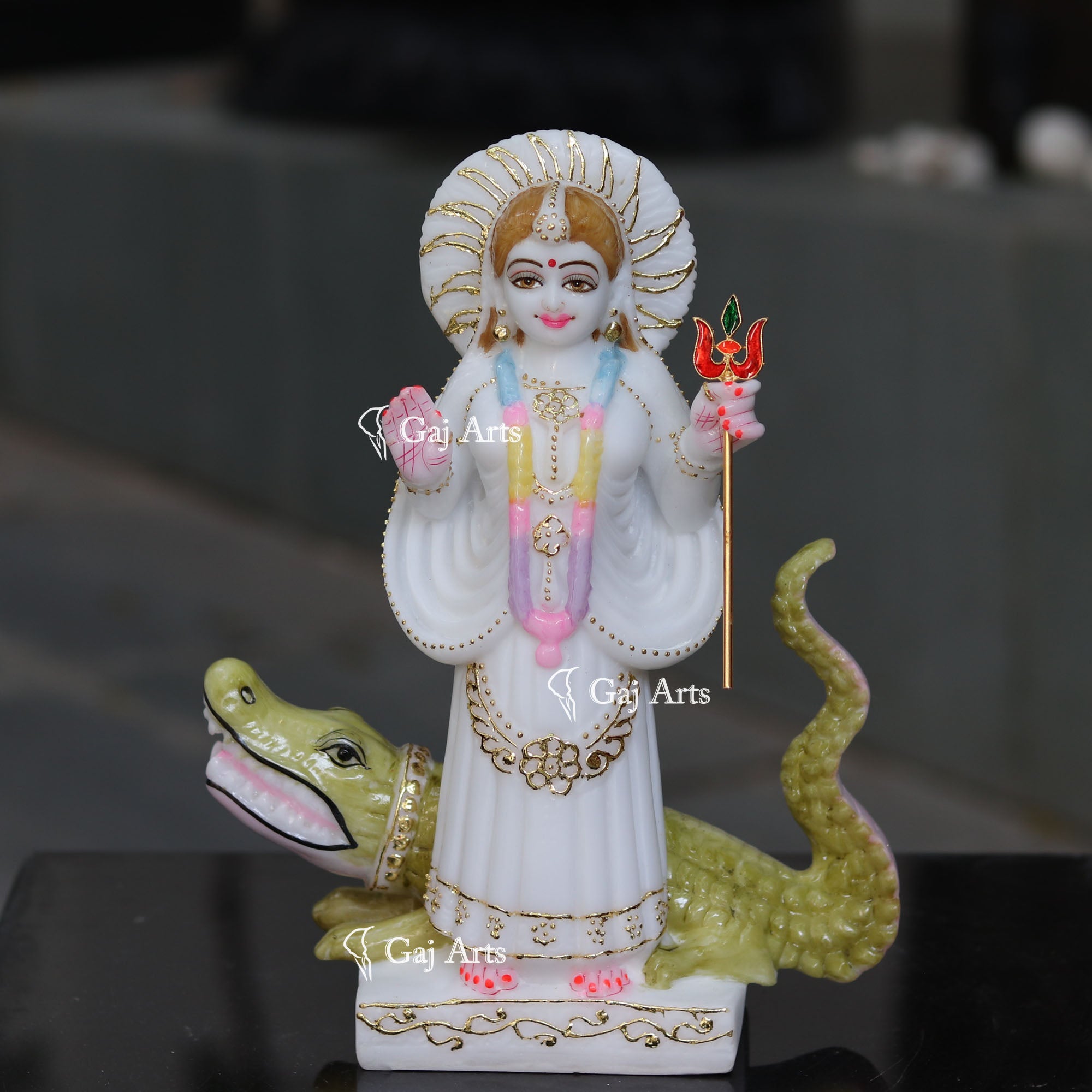 Marble Khodiyar Maa Idol | 12 Inch