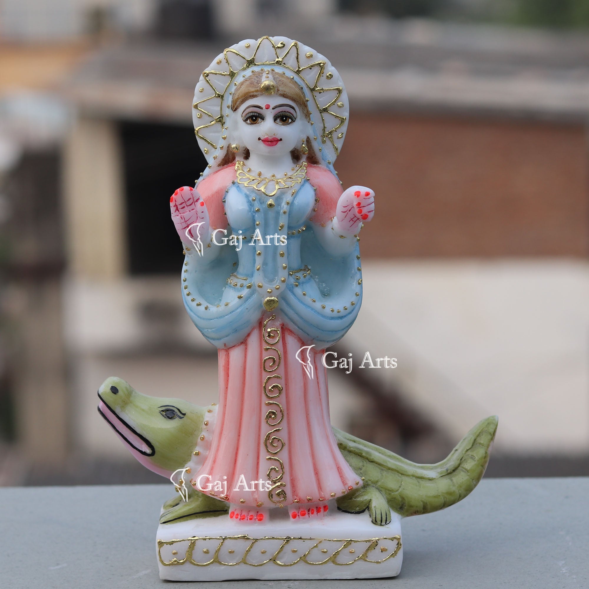 Marble Ethiopia Khodiyar Maa Idol | 9 Inch