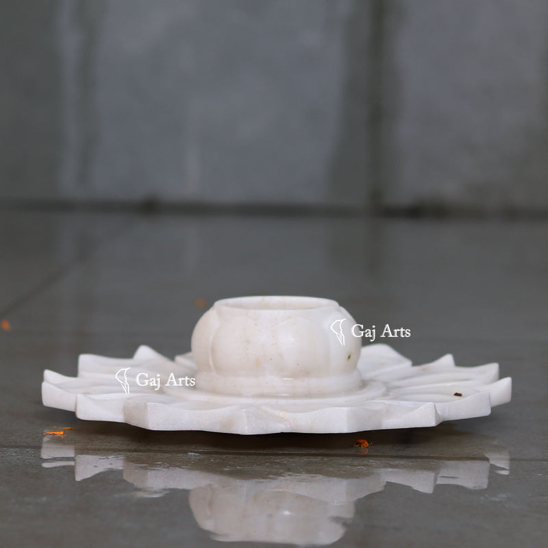 Marble Flower Bowl 12”