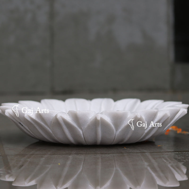 Marble Flower Bowl 15"