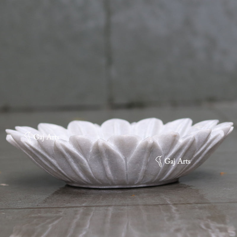 Marble flower bowl 12"