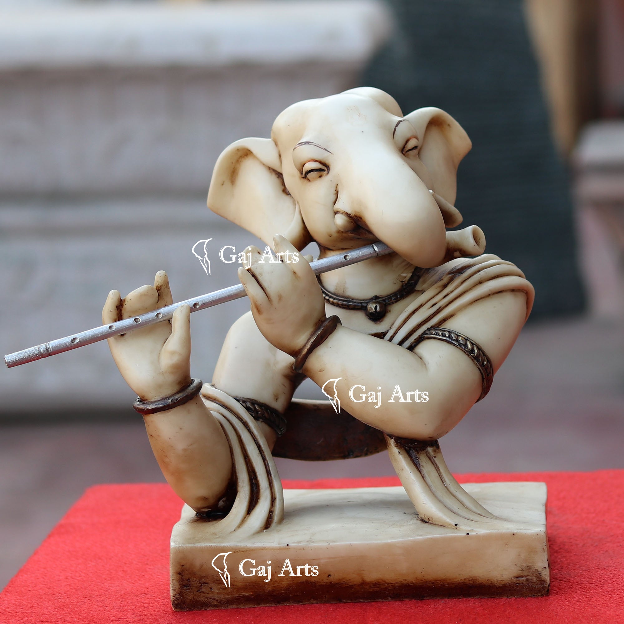 Marble Powder Ganpati Vinayak Idol | 12 Inch