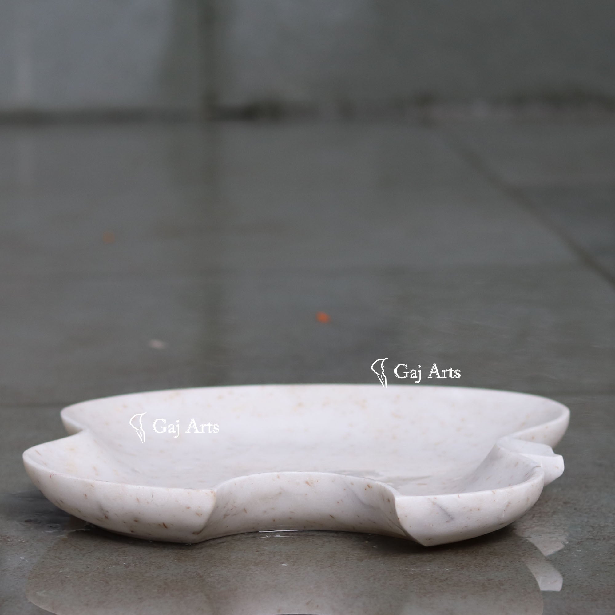 Rajasthan White Marble Grand Flower Bowl | 12 Inch