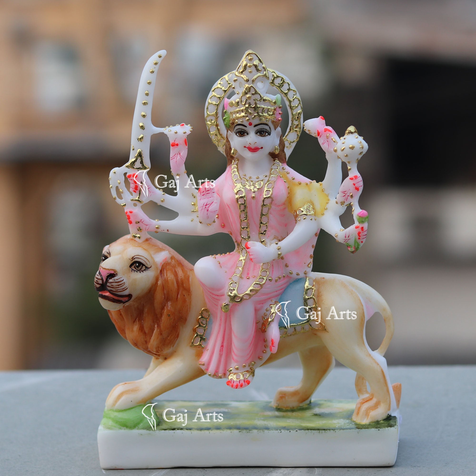 Marble Durga Maa Statue | 7 Inch