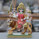 White Marble Durga Maa Statue | 12 Inch