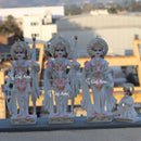 White Marble Ram Jodi Idol | 18 Inch