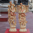 Makrana Marble Radha Krishna Statue | 30 Inch