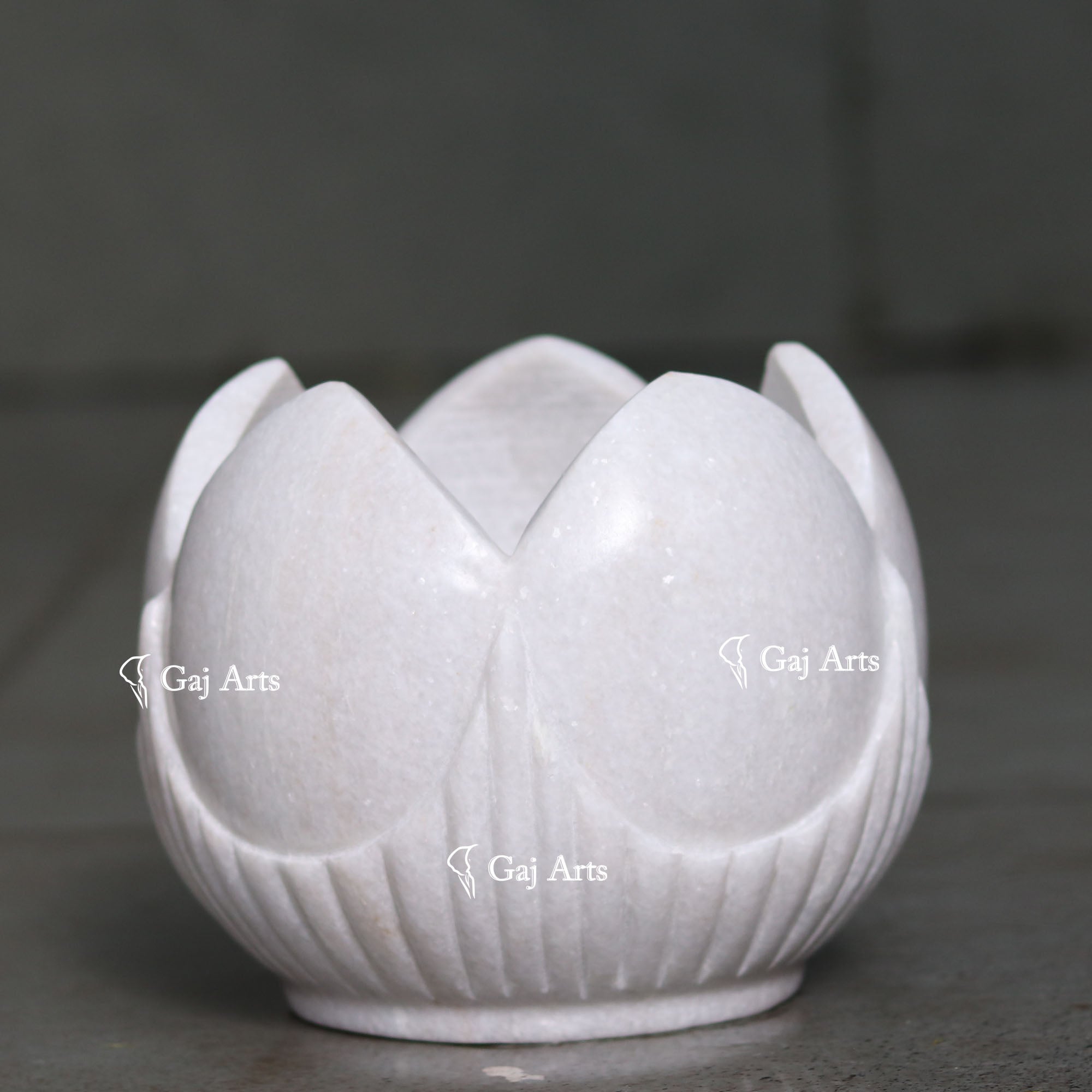 White Marble Elegant Mini Flower Bowl | 5 Inch