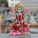 White Marble Lakshmi Maa Statue | 15 Inch