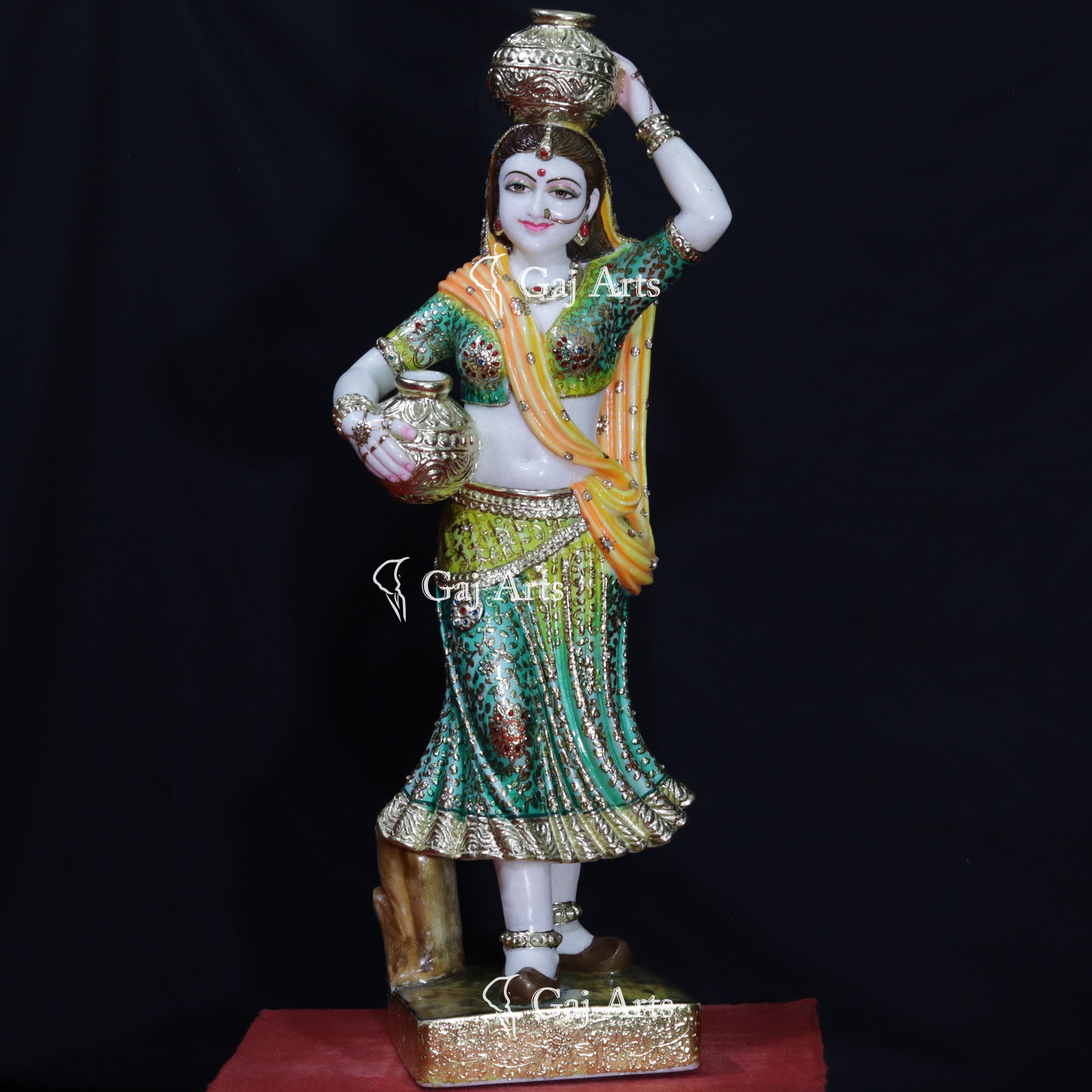 White Makrana Marble Bani Thani Statue | 42 Inch