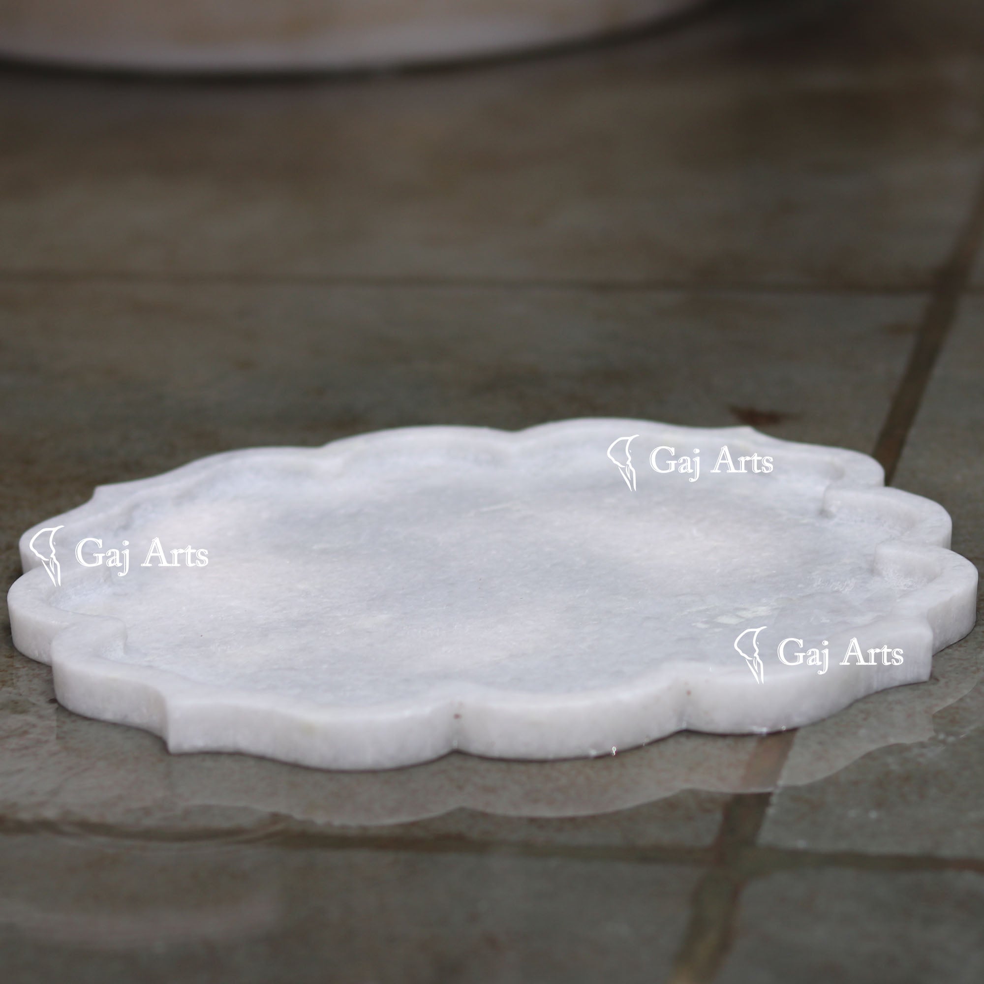 White Marble Signature Flower Bowl | 12 Inch