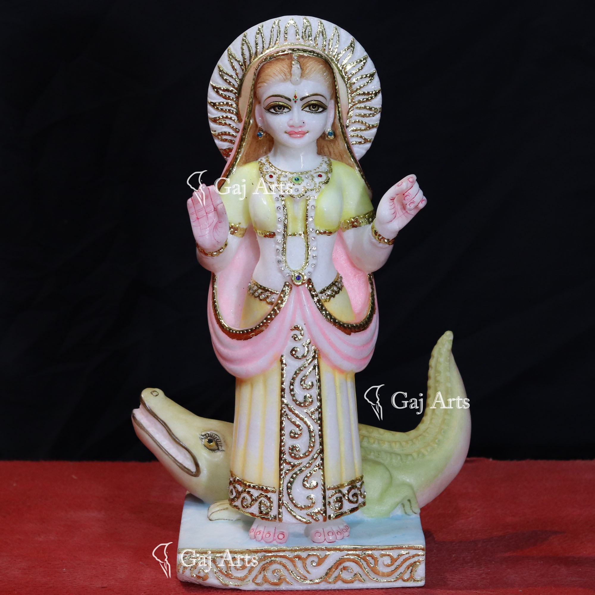 White Makrana Marble Khodiyar Maa Idol | 15 Inch
