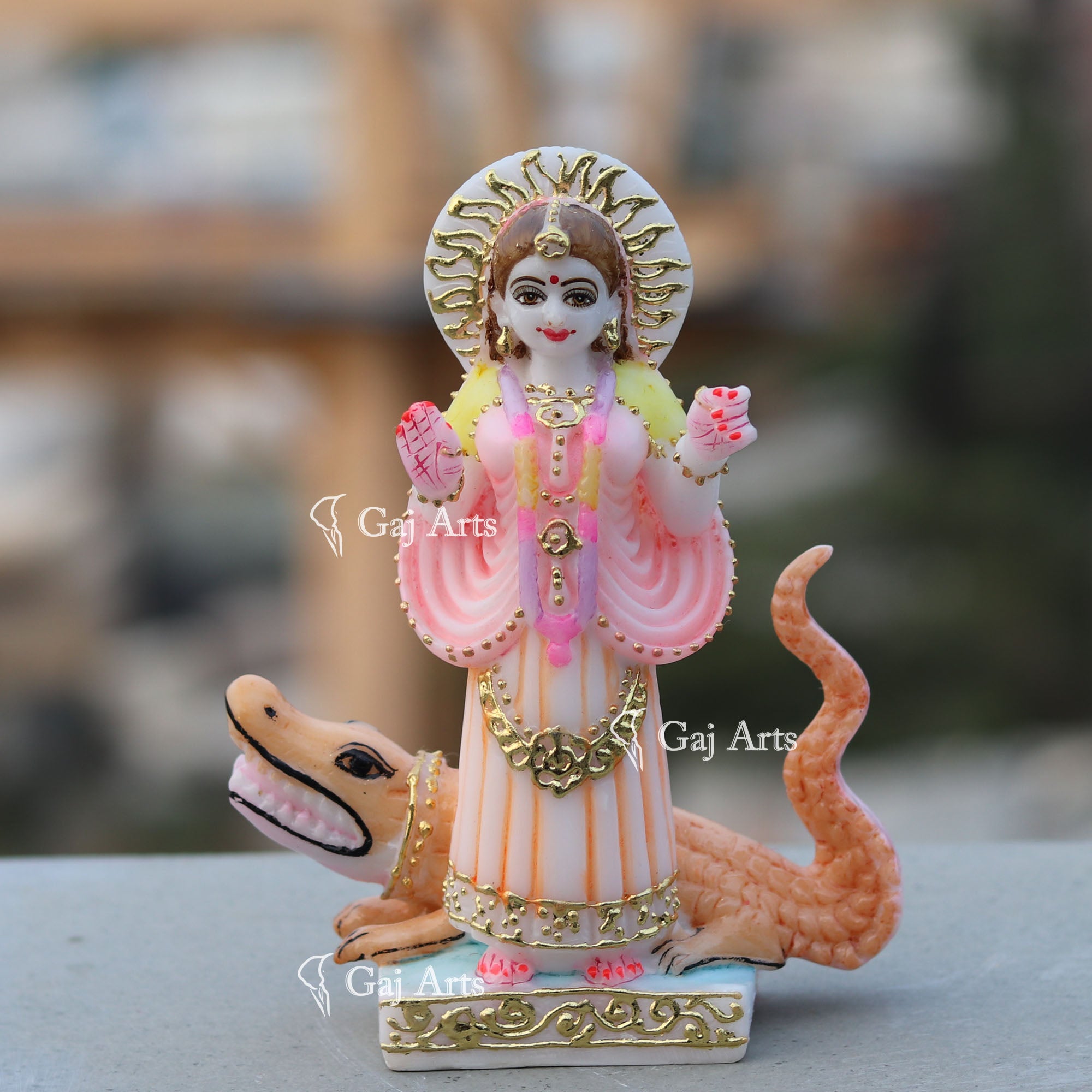 Marble Ethiopia Khodiyar Maa Idol | 7 Inch