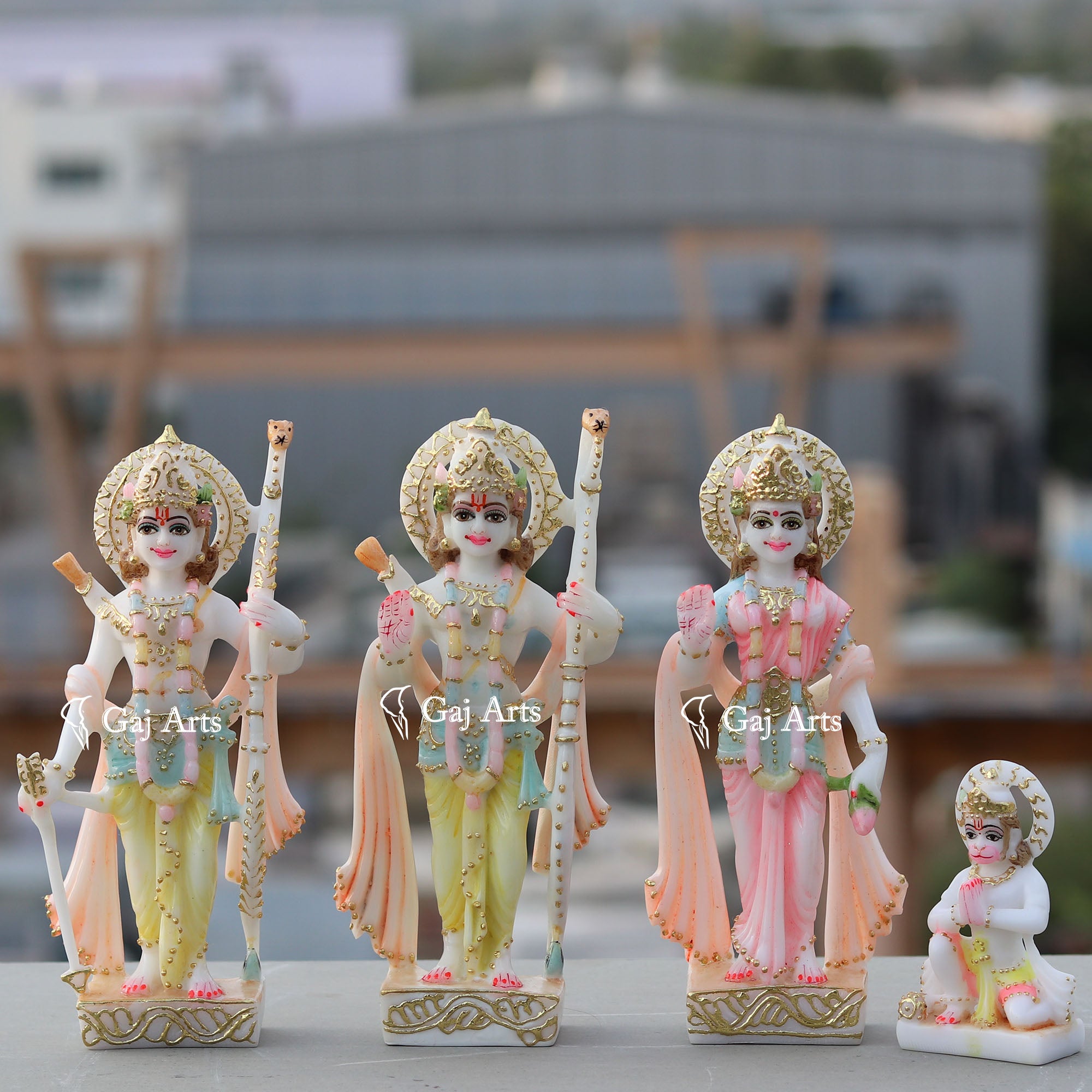 Ethiopia Marble Ram Jodi Idol | 9 Inch