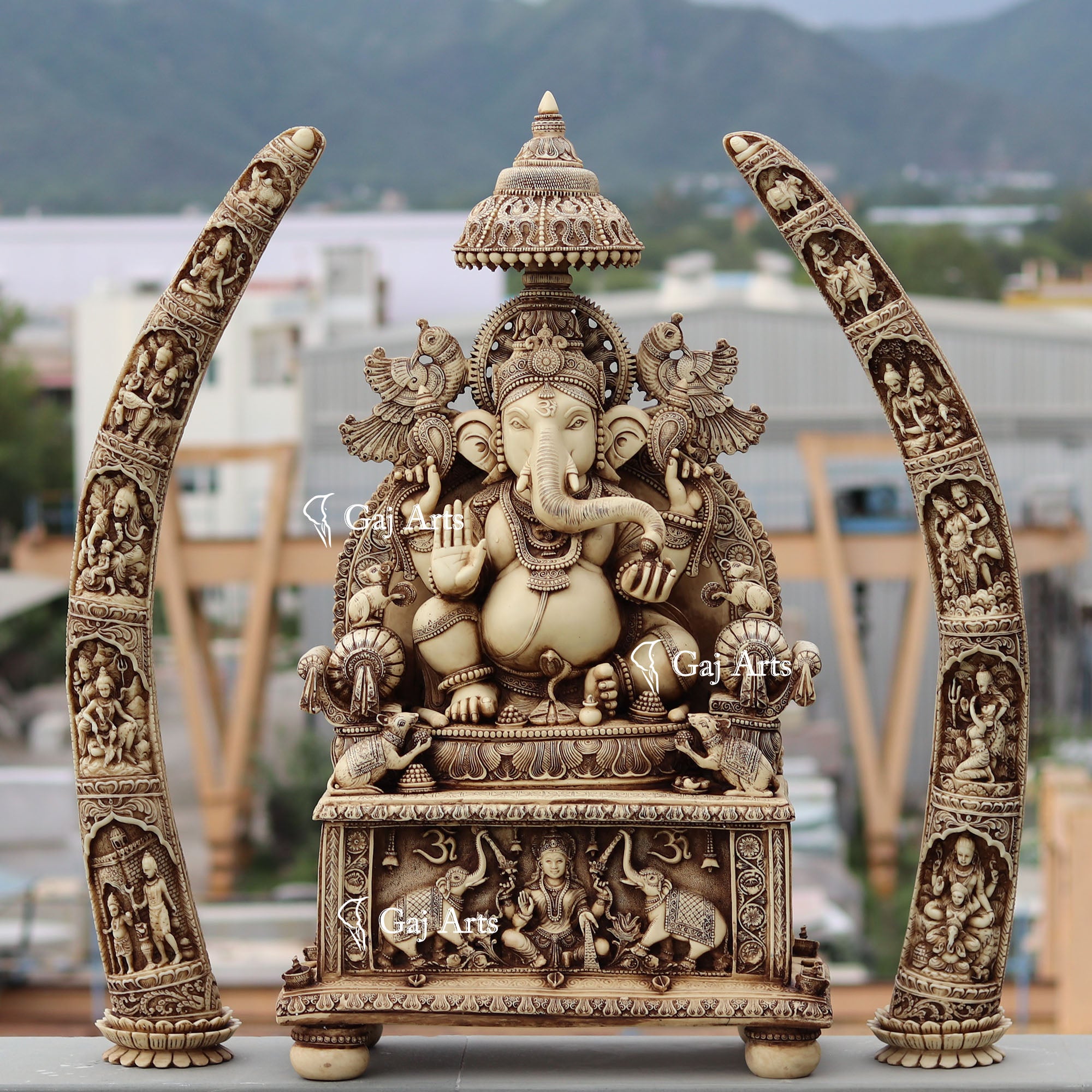 Antique  Ganesha Idol | 36 Inch