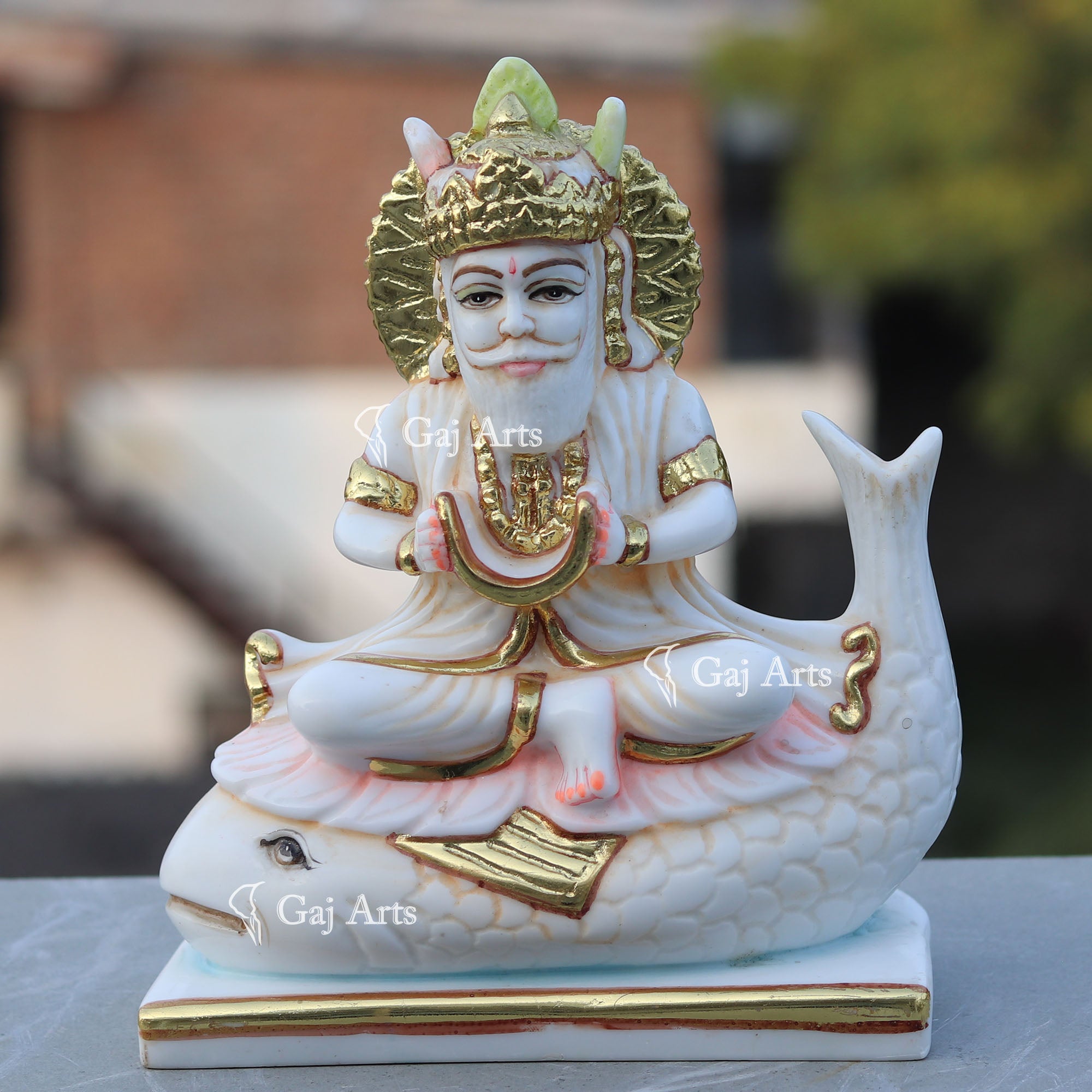 Jhulelal Murti on Palla Fish | 9 Inch