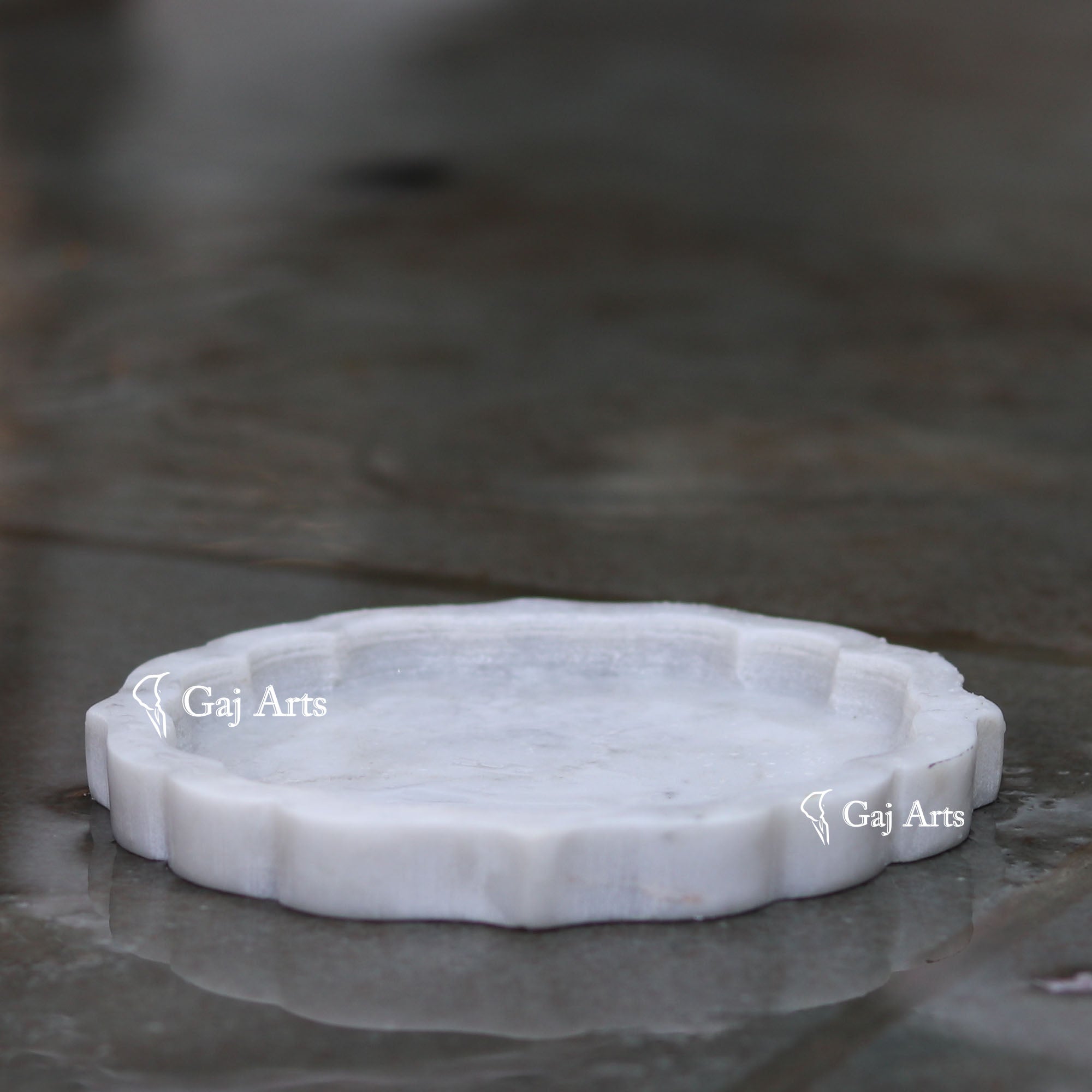 White Marble Mini Flower Bowl | 6 Inch