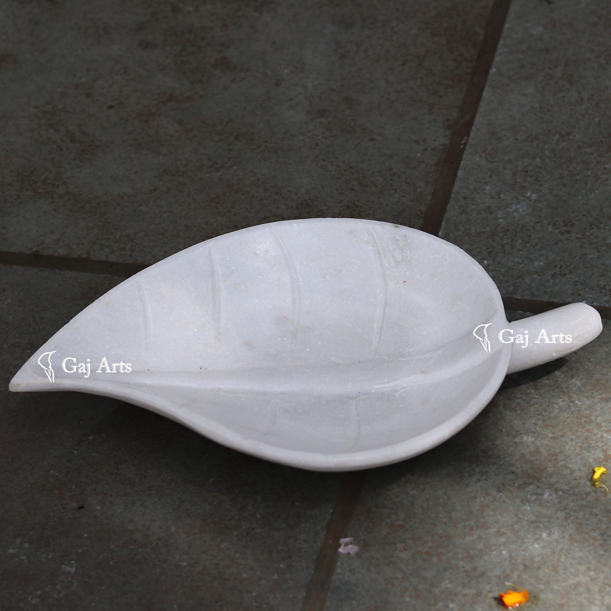 White Marble Flower Bowl | 11 Inch