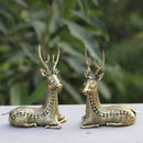 Dhokra Art Sitting Deer  4"