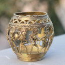 Bastar Dhokra Art Pen Stand 3"