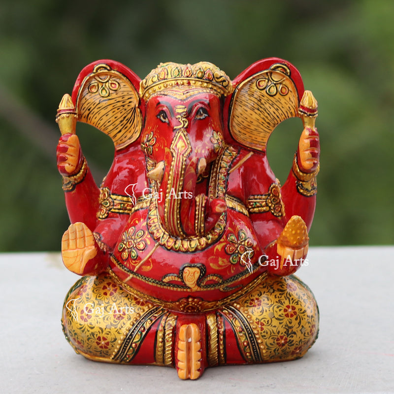 Wooden Ganpati 5"