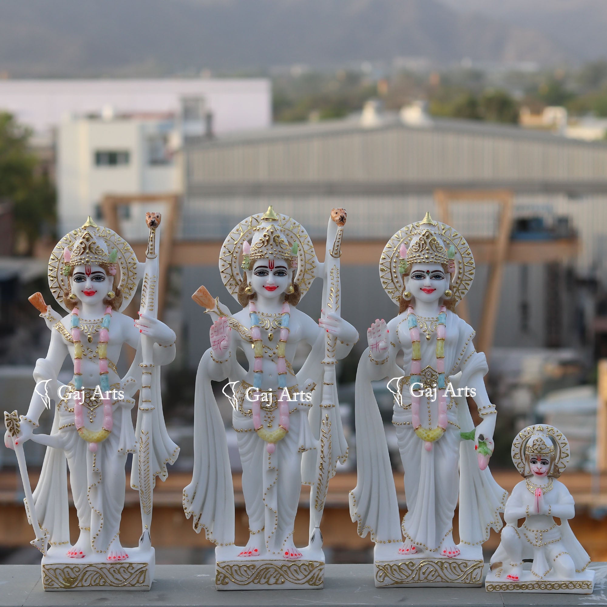 Ethiopia Marble Ram Jodi Idol | 18 Inch