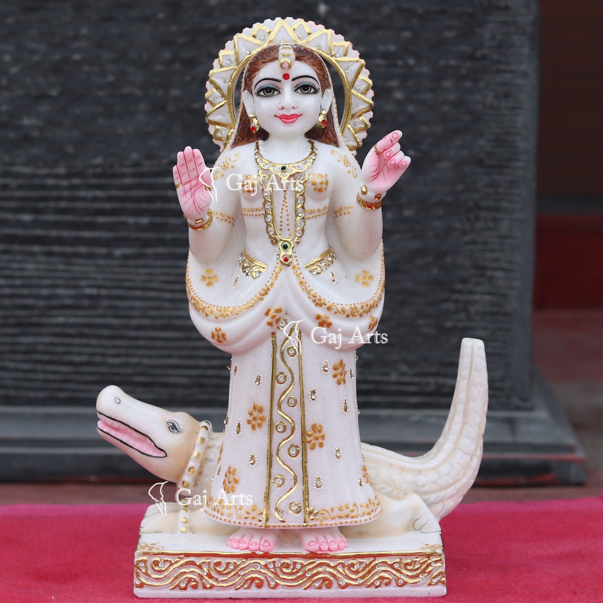 White Makrana Marble Khodiyar Maa Idol | 18 Inch