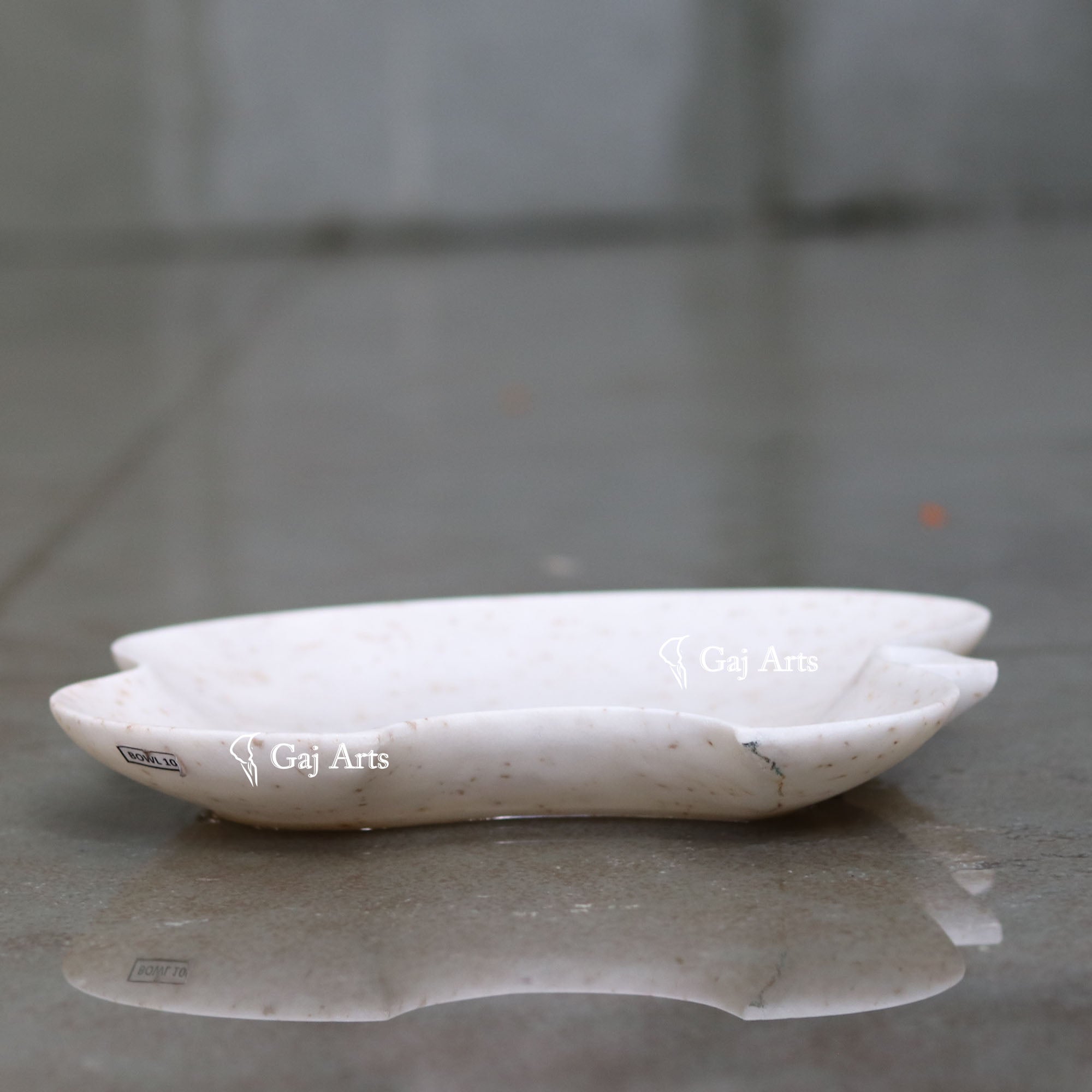 White Marble Luxe Flower Bowl | 9 Inch