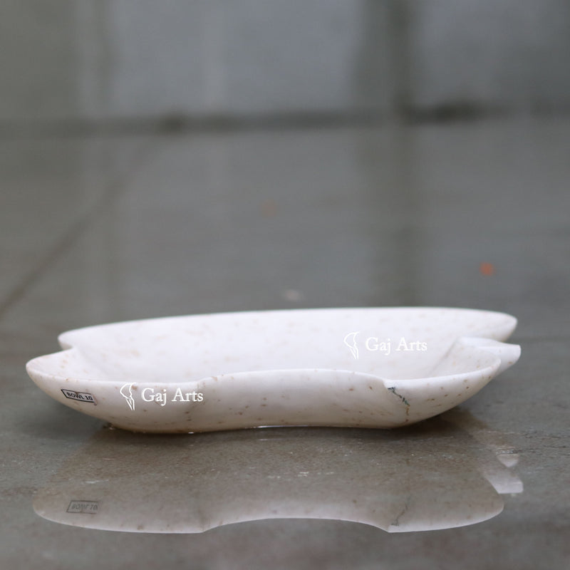 Marble Flower Bowl 9”