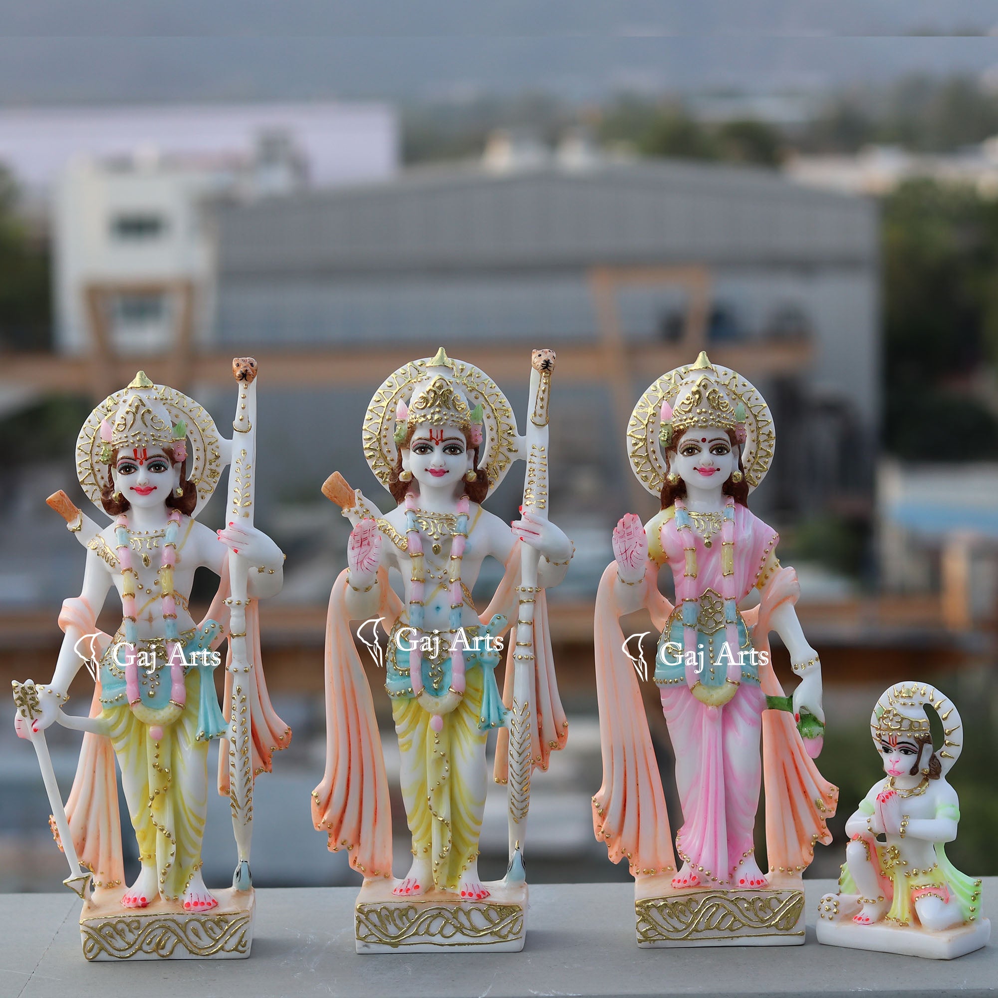 Ethiopia Marble Ram Jodi Idol | 12Inch