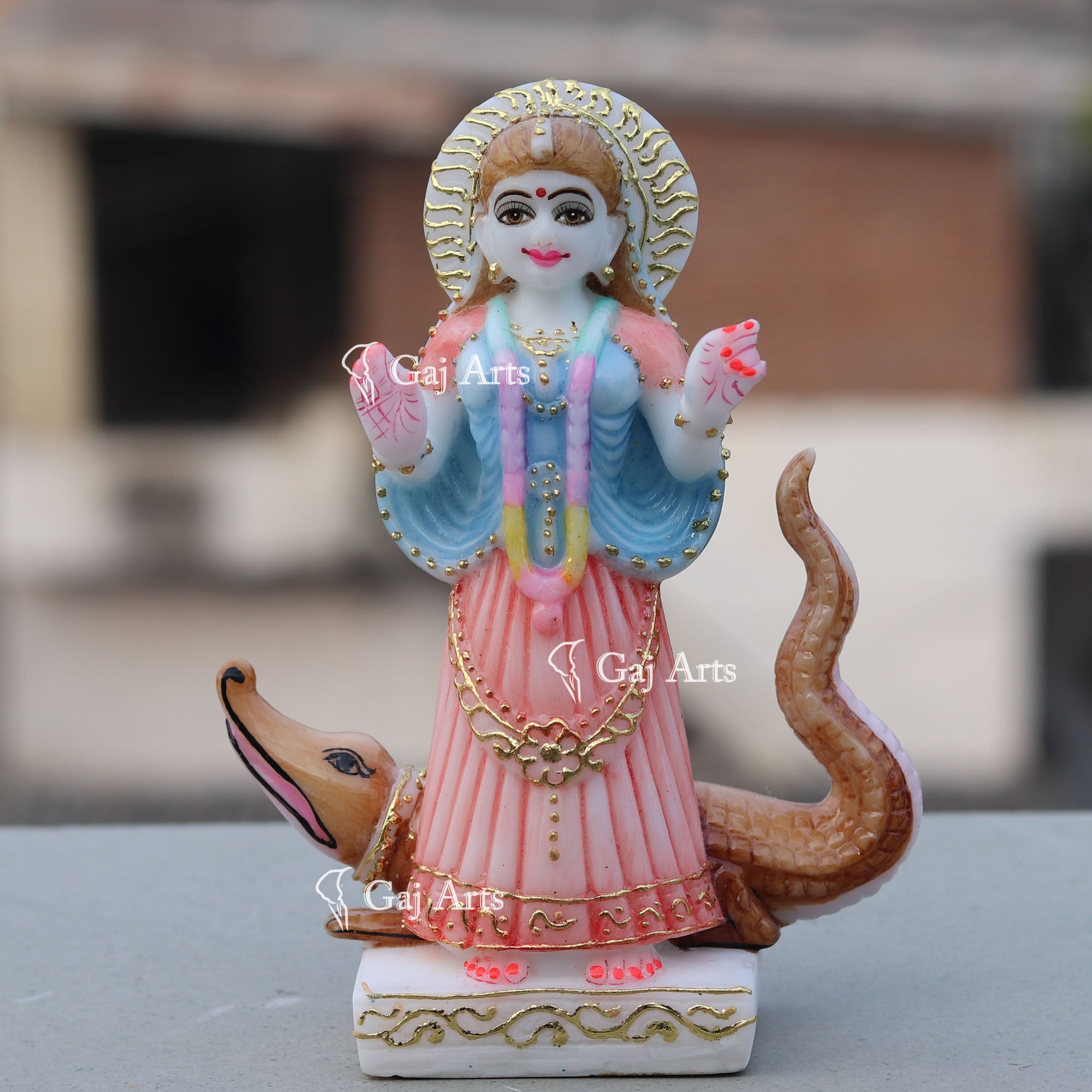 Marble Ethiopia Khodiyar Maa Idol | 7 Inch