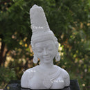White Marble Lady Statue | 18 Inch