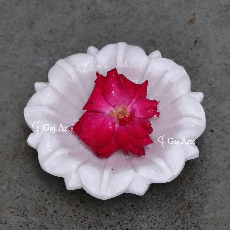 Marble Flower Bowl 5"