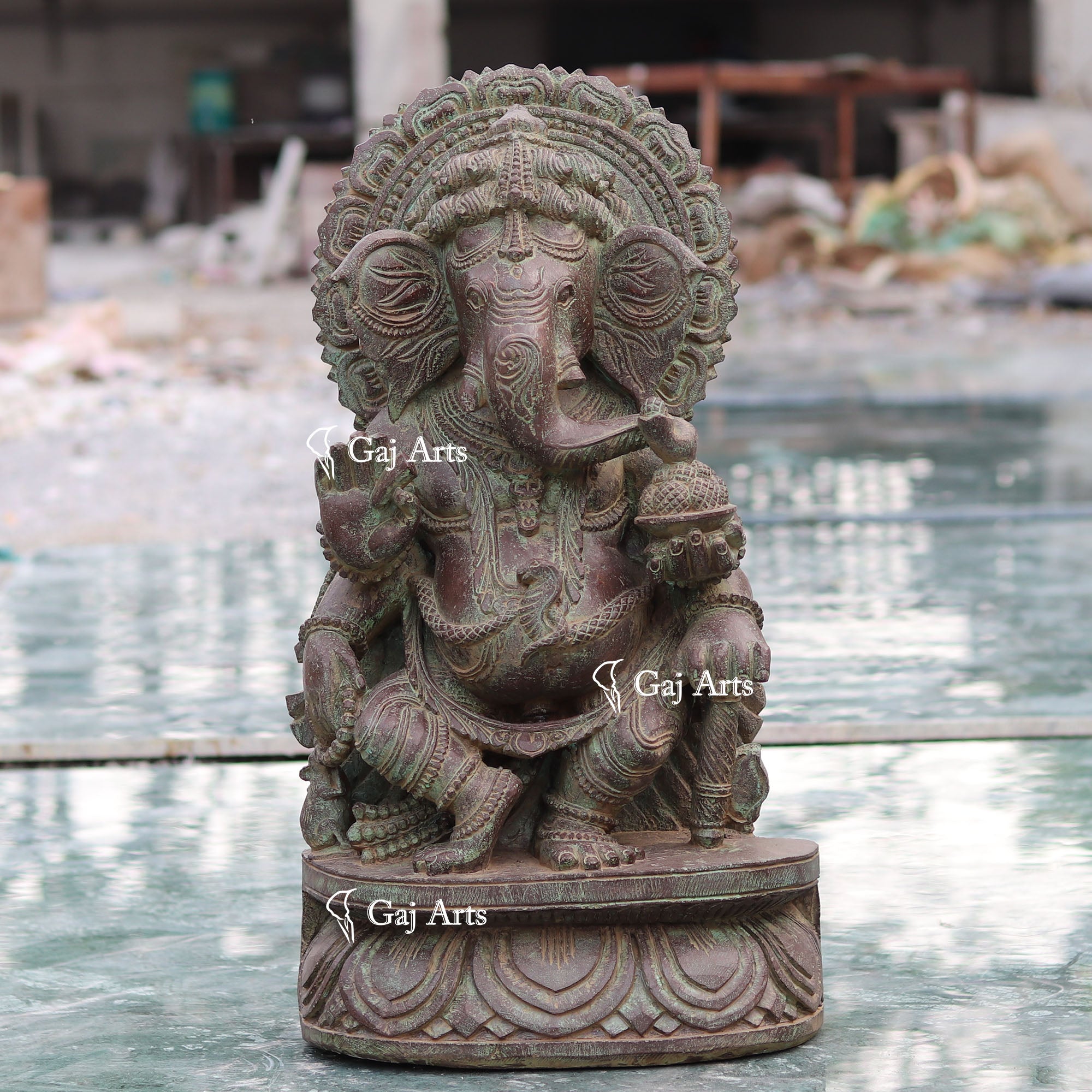 Sandstone Ganesh Statue | 30 Inch