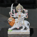 White Marble Durga Maa Idol | 12 Inch