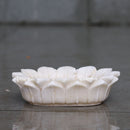 Marble Flower Bowl 9”