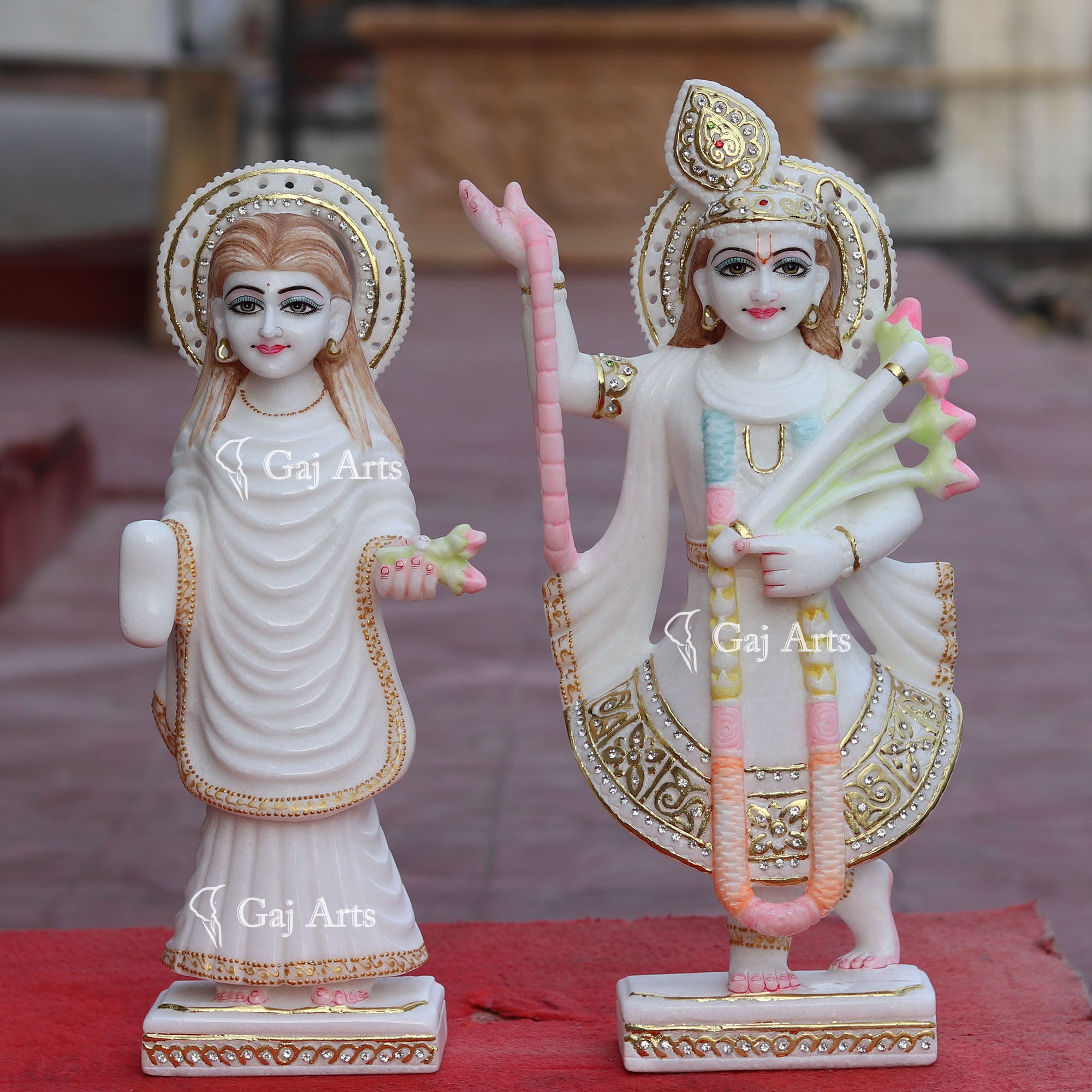 Marble Yamuna Mahaprabhu Ji Idol | 18 Inch