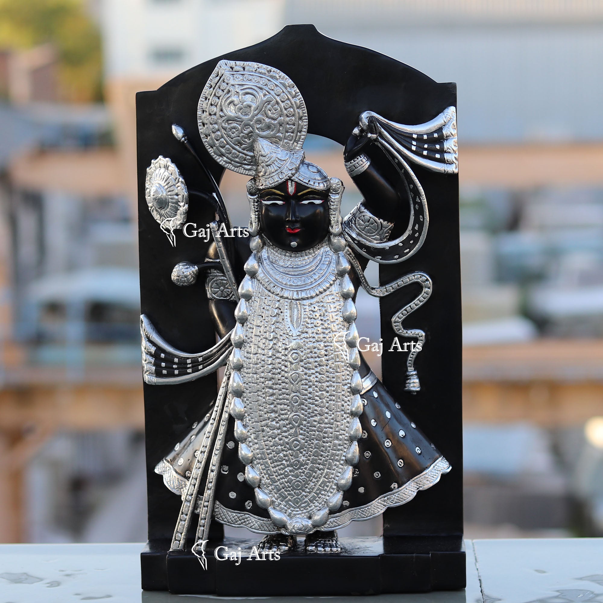 Premium Marble Shreenathji Idol | 18 Inch