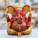 Wooden Ganpati 8"