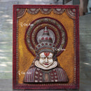 Antique Finish Kathakali Wall Panel | 48 Inch