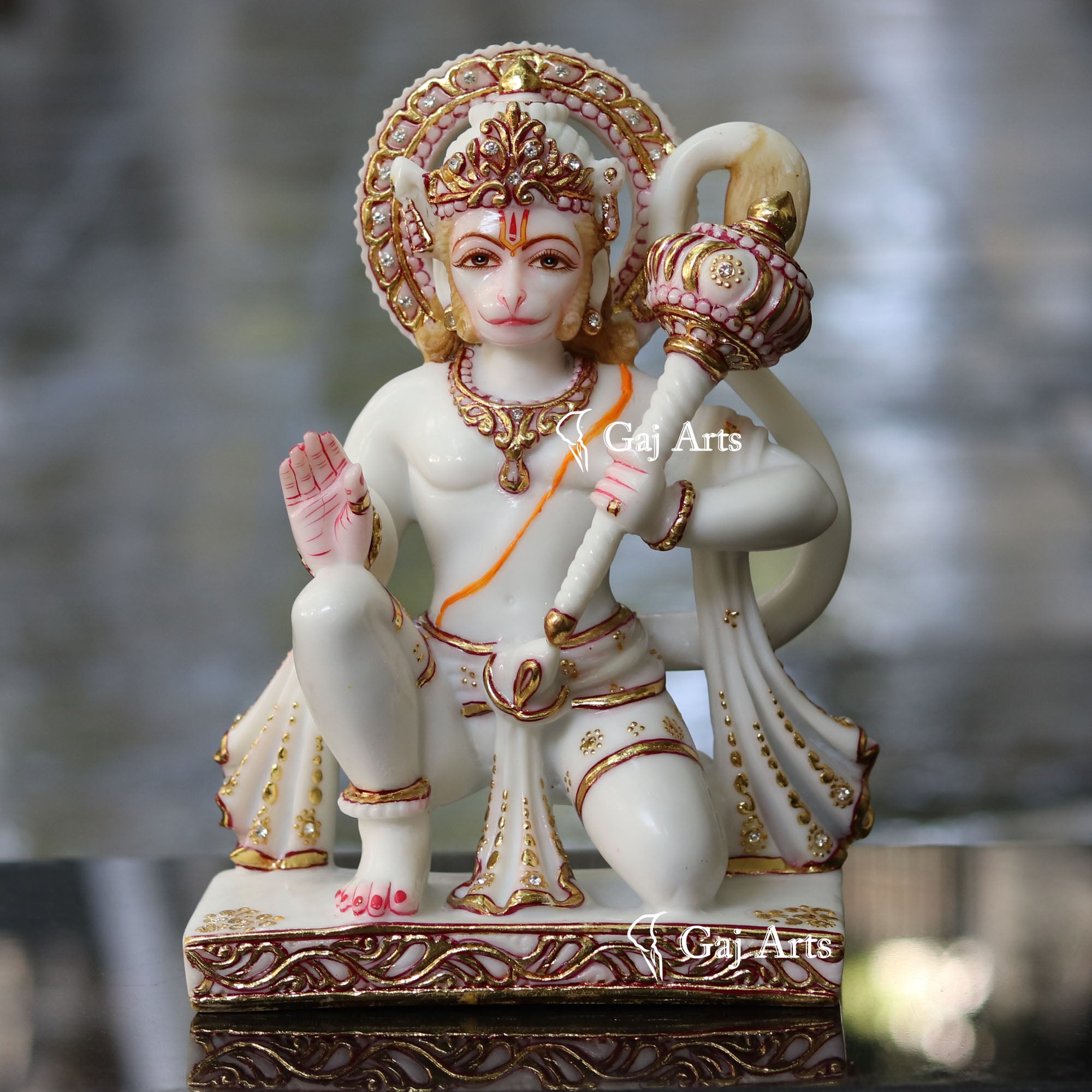 Marble Hanuman Ji Idol | 12 Inch