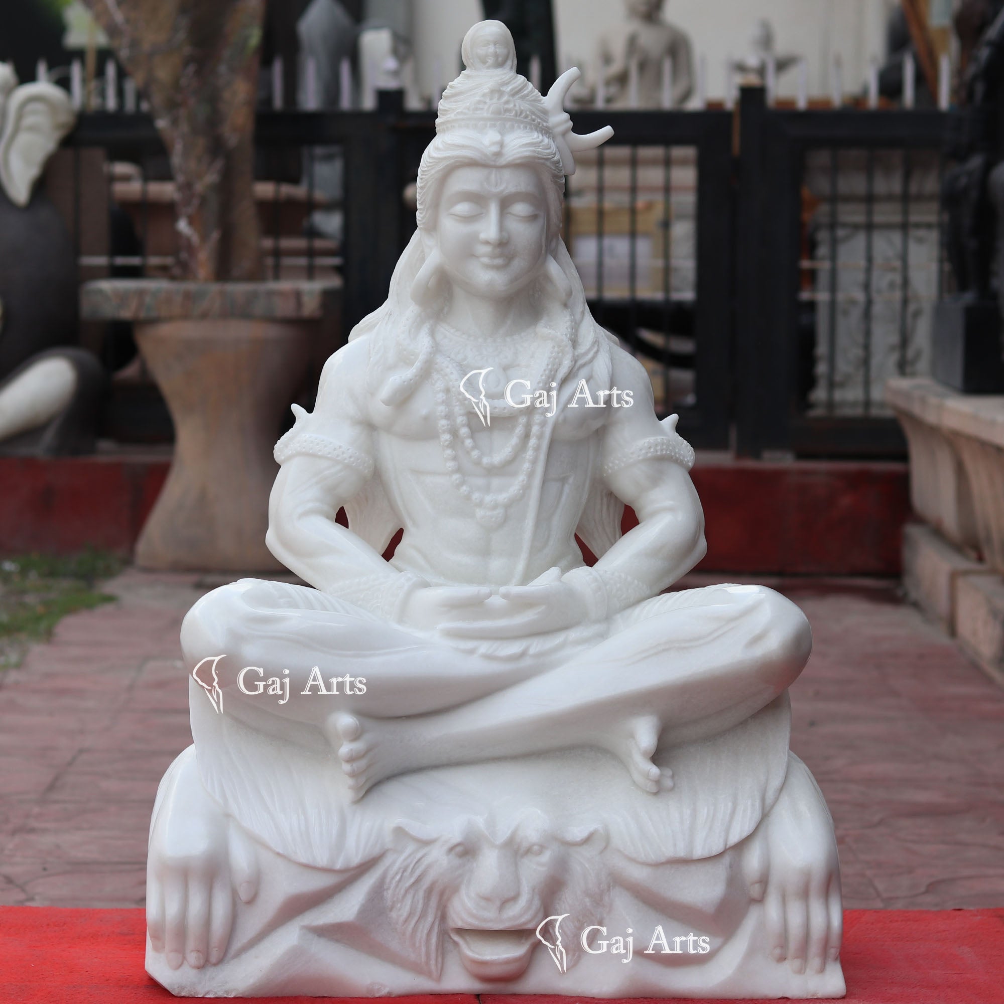 Marble Shiva Statue | 36 Inch