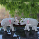 Korean Marble  Elephant Statue | 7 Inch